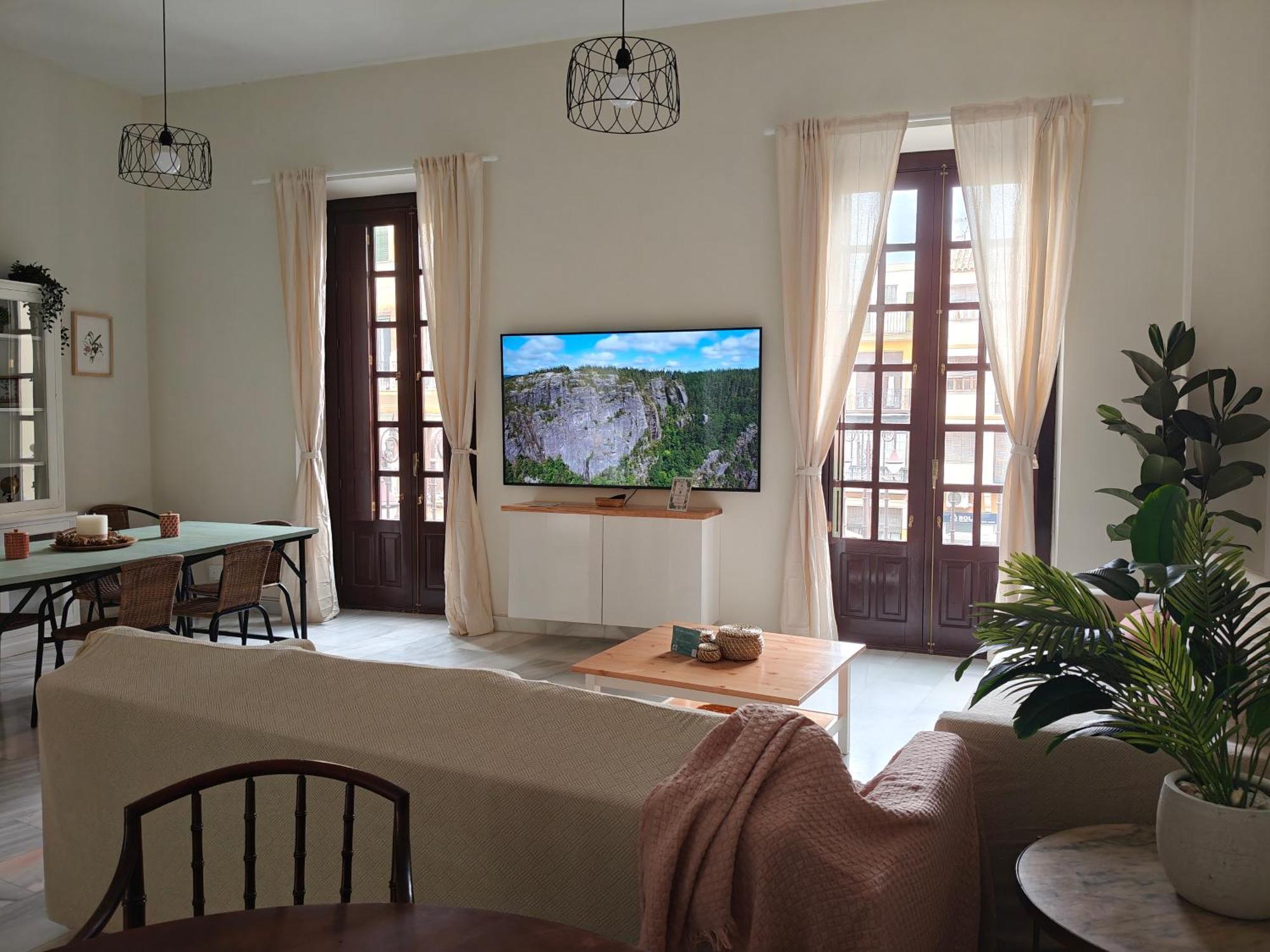 Charming Bright Apartment With Balconies On Cuesta Del Rosario セビリア エクステリア 写真