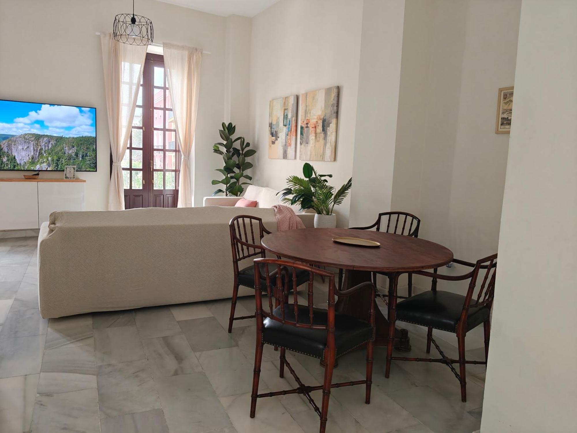 Charming Bright Apartment With Balconies On Cuesta Del Rosario セビリア エクステリア 写真